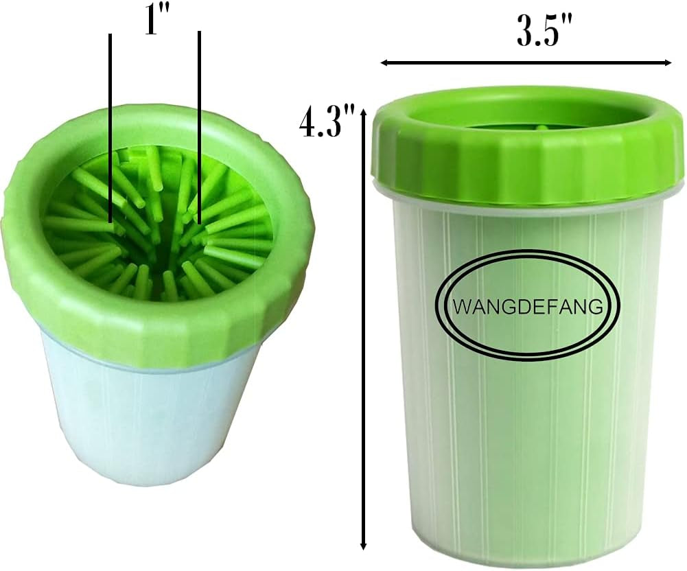 Dog Paw Cleaner, Effectively Cleans Muddy Pet Paws, Small, Green