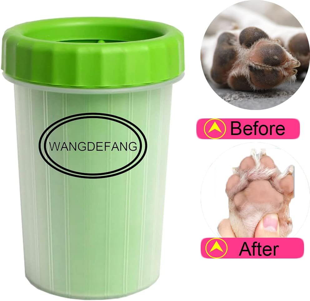 Dog Paw Cleaner, Effectively Cleans Muddy Pet Paws, Small, Green