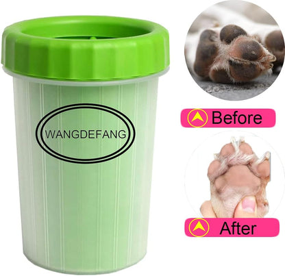 Dog Paw Cleaner, Effectively Cleans Muddy Pet Paws, Small, Green