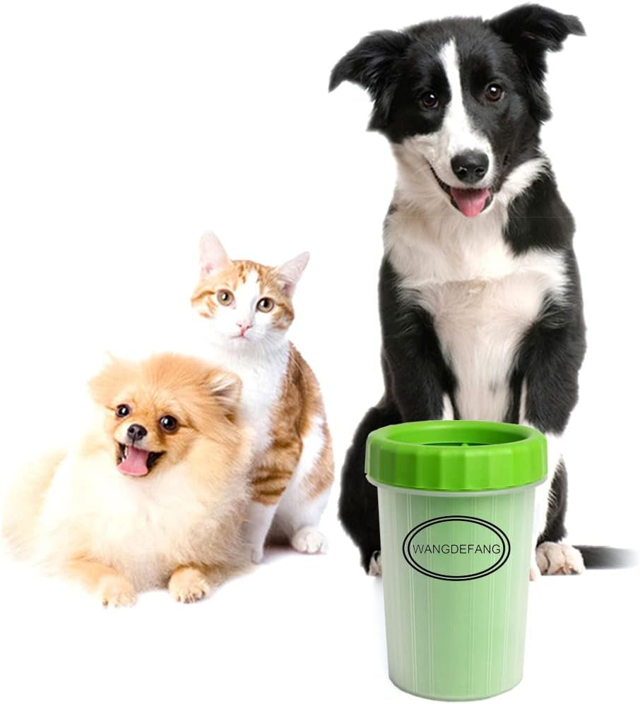 Dog Paw Cleaner, Effectively Cleans Muddy Pet Paws, Small, Green